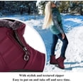 thumbnail image 6 of Women Winter Snow Boots, Warm Fur Lined Ankle Short Boots with Zipper, Outdoor Comfortable Non-Slip Waterproof Booties, 6 of 7