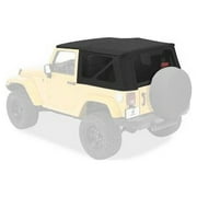 Bestop 79136-35 Jeep Wrangler 2-Door with Tinted Windows Sailcloth Replace-A-Top, Black Diamond Fits select: 2008 JEEP WRANGLER UNLIMITED