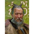 thumbnail image 2 of Jacek Malczewski 18x24 Black Ornate Framed Double Matted Museum Art Print Titled: Moses (1904), 2 of 5