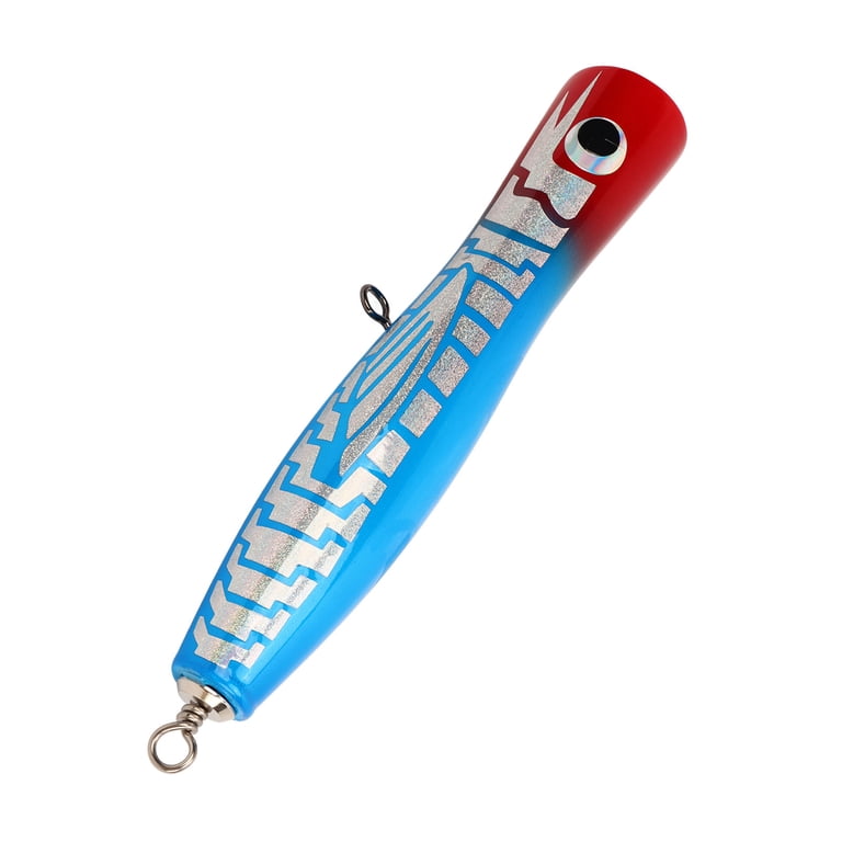 basswood fishing lures LURE CRAFT Premium Tackle HOPPER POPPER Fishing Lure OLD TIMER SERIES FIRE TIGER its highly reflective finish and aggressive popping action create an irresistible target 9in. Floating Glidebait handmade from