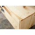 thumbnail image 3 of HomeRoots 373924 Natural Maple & Steel TV Console - 72 x 16 x 23.5 in., 3 of 3