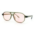 thumbnail image 5 of Boho Thin Plastic Racer Retro Color Hipster Fashion Sunglasses Green - Pink, 5 of 8