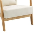 thumbnail image 4 of UIXE Accent Chair Upholstered Comfortable Armchair Modern Chairs for Living Room Bedroom, Beige, 4 of 7