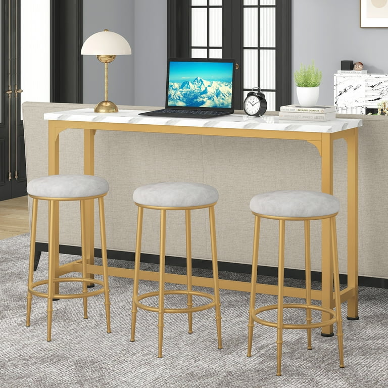 Gold bar height sale table
