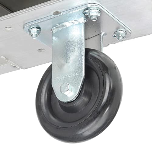 Global Industrial Medium Duty Swivel Plate Caster 5"" Polyurethane Wheel 250 lb.