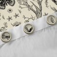 thumbnail image 4 of Homewish Rustic Butterfly Dragonfly Black Out Curtains,Jungle Animal Deer Curtains Pack of 2 (42x63 Each),Beige Black Bedroom Curtains For Boys,Breathable Home Decor, 4 of 6