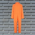 thumbnail image 2 of Youmylove Adult Orange Prisoner Jumpsuit Jail Inmate Male Prisoner Stage Show Party Fashion Gothic Vintage Hallowmas, 2 of 8