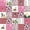 Pink Brown White, variant on Castle Fairy Mallard Duck Deer Twin Sheets 3pcs,Vintage Camo Geometric Plaid Bedding,Moss Brown Cream,1 Fitted Sheet, 1 Flat Sheet and 1 Pillowcase