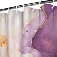 thumbnail image 4 of Colorful Marble Shower Curtain, Abstract Jade Texture Gold Stripes Ombre Shower Curtain, Modern Ink Art Decor Waterproof Fabric Shower Curtain for Bathroom Set with 12 Hooks, 72 X 84, 4 of 4