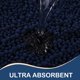 thumbnail image 4 of Alfombra de baño Arotive Luxury Chenille extra suave de 90 x 60 cm, color azul marino, 4 of 8