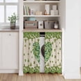 thumbnail image 6 of St Patrick's Day Tier Curtains 54 Inch Length, Green Shamrock Love Plants Retro Rustic Beige Cafe Short Curtains for Bathroom Sink, Small Kitchen Curtain Light Filtering Drapes 2 Panels 27.5"Wx54"L, 6 of 8