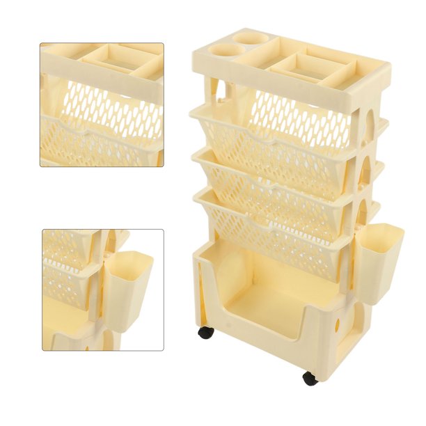 Movable Book Rack, Movable File Folder Organizer Cart Book Rack Storage ...