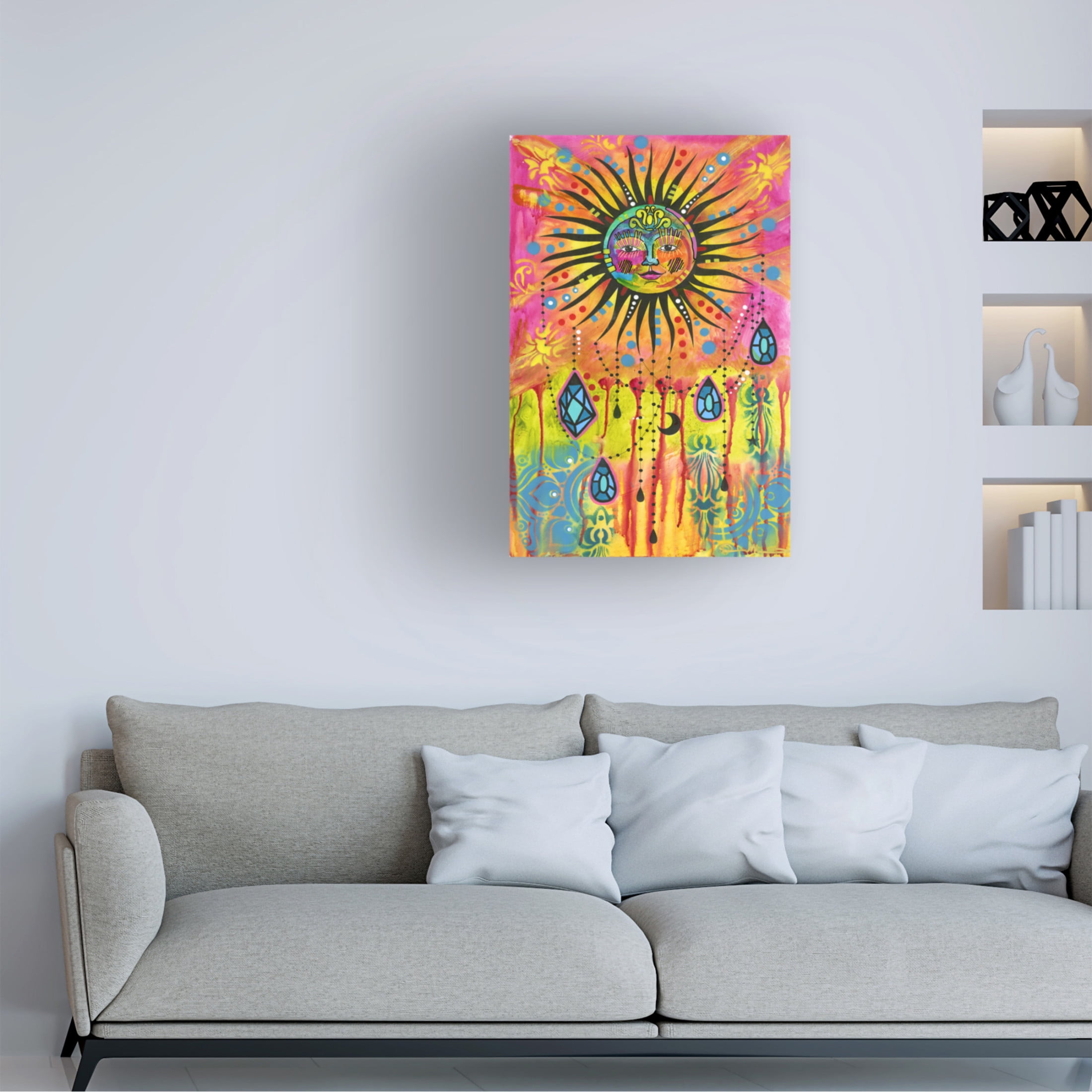 Canvas Wall Art - Dean Russo 'Cosmic Balance 3' Wall Art for Living Room, Bedroom, or Office Décor by Trademark Fine Art - 30 x 47 Inches