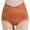 Orange, variant on TFEOQRY Women's Shapewear Panties Solid Color Cotton High Waist Lace Flower High Elasticity Large Size The Abdomen Lift Buttocks Briefs Gray