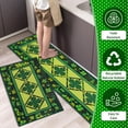 thumbnail image 5 of St.Patrick's Day Kitchen Rug Set of 2, Classic Green Buffalo Plaid Shamrock Non-Slip Kitchen Mat, Irish Home Decor St. Patrick's Day Holiday Decoration - 17 x 30 Inch and 17x47 Inch, Large, 5 of 7