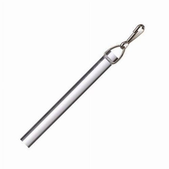 36" Clear Acrylic Drapery Baton / Wand 1/2" Thick Stainless Steel Hook (Single)