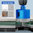 thumbnail image 4 of Juego de brocas recubiertas de diamante de 18-110MM, sierra perforadora para azulejos de cerámica con taladro de posición para vidrio, mármol, granito, piedra, porcelana, 1 Uds., 4 of 5