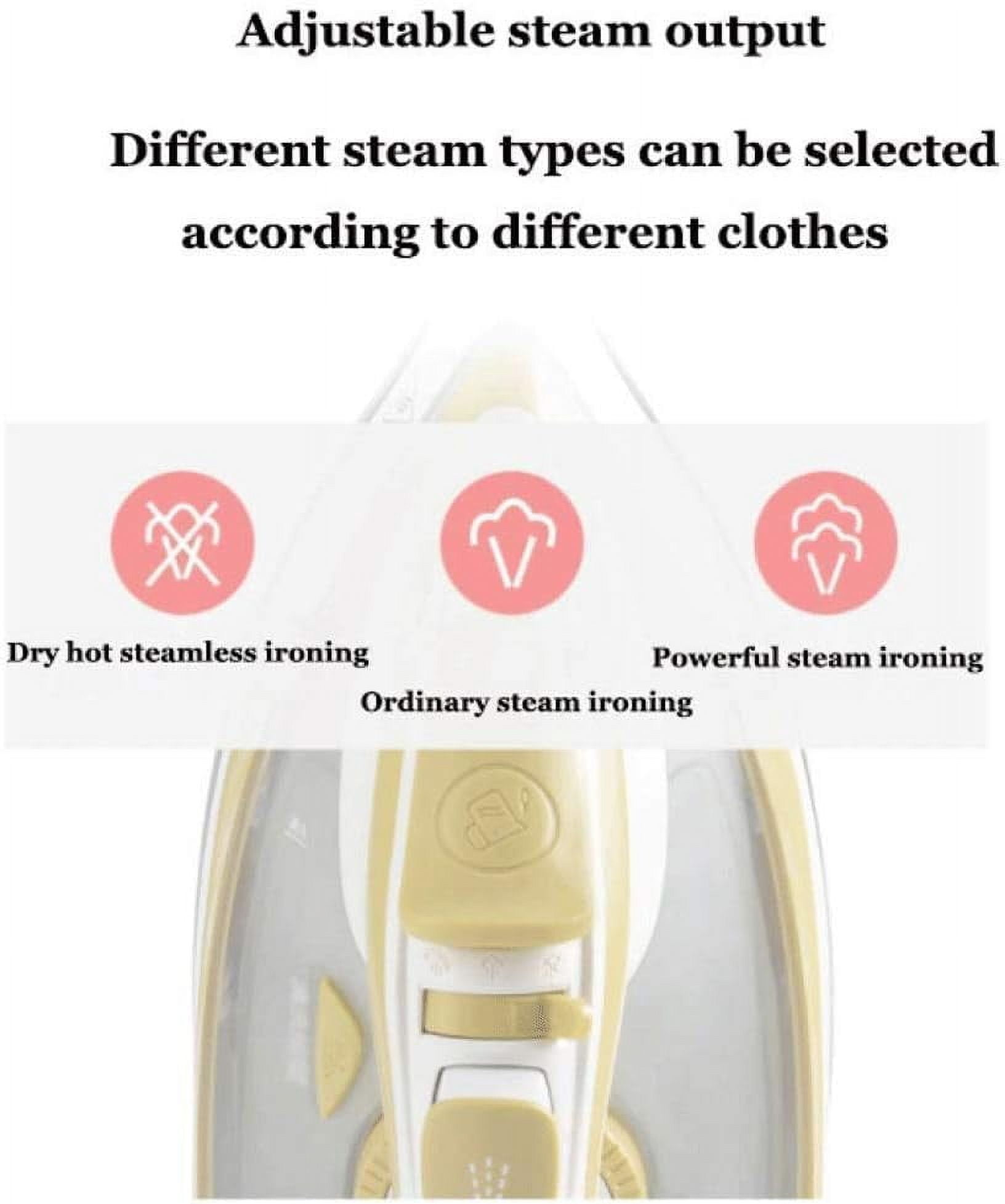 Speed Heat Steam Iron Vertical Steamer with Stainless Steel Sole Plate, Self Cleaning Function