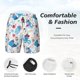 thumbnail image 3 of Balery Cute Shark Bañador para hombre, shorts de playa de secado rápido con entrepierna y forro de compresión-X-Large, 3 of 6