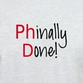 thumbnail image 3 of CafePress - Phinally Done Phd Graduate T Shirt - Men's Classic Graphic T-Shirt, 3 of 4