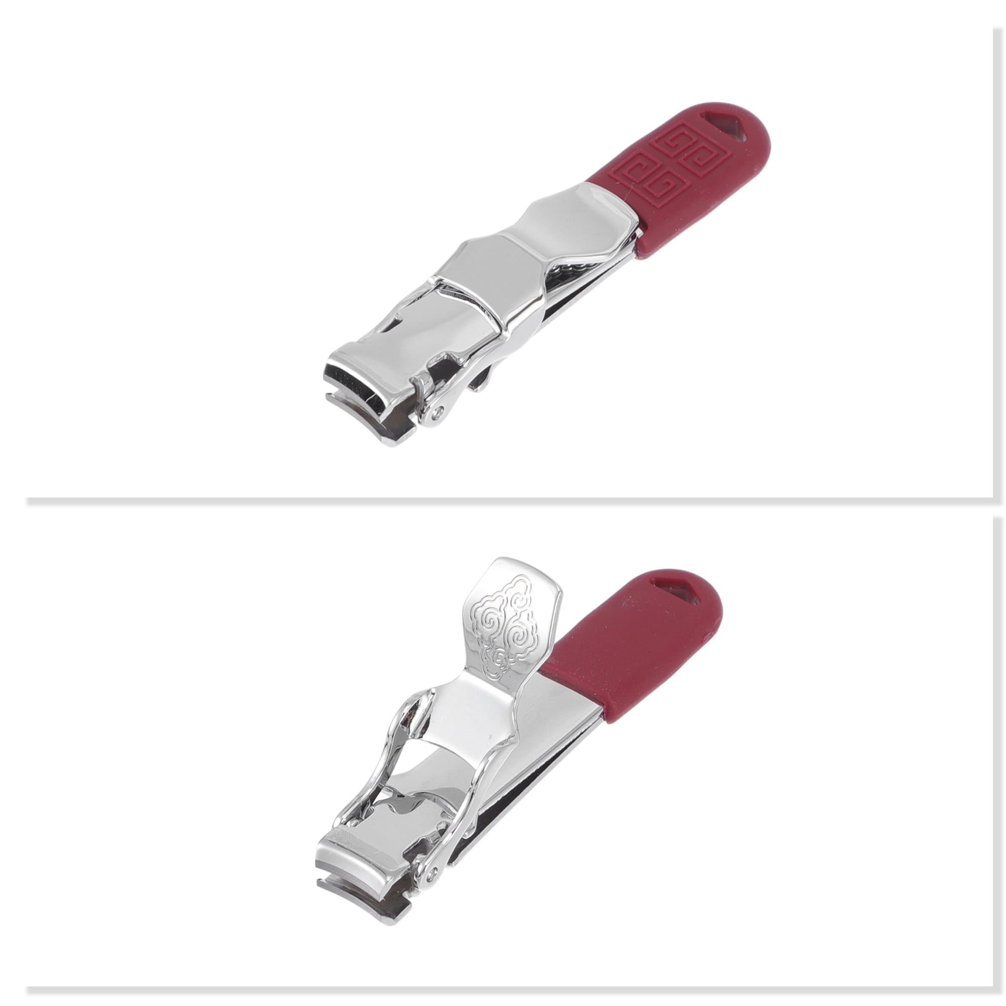 Unique Bargains 2pcs Delicate Nail Clippers Set for Trimming with Ergonomic Handle