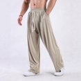thumbnail image 4 of Loose Fit Wide Leg Pants for Men/Women Drawstring Waist Comfortable Casual Relaxed Trousers Soft Fabric Breathable Design, 4 of 5