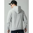 thumbnail image 2 of Klizzer Luxury 100% Cotton Hoodies for Men - Rich Fabric, Soft & Comfortable, GREY MELANGE (Sizes S-2XL), 2 of 7