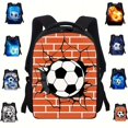 thumbnail image 1 of Stylish Outdoor Student Backpack - 3D Cartoon Schoolbag for Leisure Storage, 1 of 5