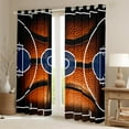 thumbnail image 2 of Castle Fairy Boys Girls Basketball Print Black Out Curtains,Sport Theme Curtains Pack of 2 (42x63 Each),Ball Gamer Bedroom Curtains,Ultra Soft Home Decor, 2 of 6