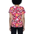 thumbnail image 2 of Disney Minnie Mouse Women’s V-Neck Short Sleeve Scrub Top – Allover Print (S-3XL), 2 of 8