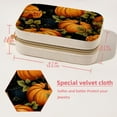 thumbnail image 5 of Thanksgiving Pumpkin Velvet Portable Jewelry Organizer Box with Removable Compartment - Gift and Jewelry Display, 5 of 7