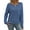90# BLUE, variant on Tops for Women Fall Casual Long Sleeves Blouses Loose Fit Knit Tunic Tops Trendy V Neck Soild Black T Shirt for Women Size S