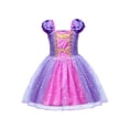 thumbnail image 1 of Disfraz de princesa para niñas, fiesta de cumpleaños, cosplay, vestido púrpura XBTCLXEBCO Púrpura, 4 años, 1 of 6