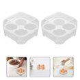 thumbnail image 3 of 2Pcs Egg Box with Lid Kitchen Refrigerator Storage Box 4 Girds Egg Tray Egg Box, 3 of 8