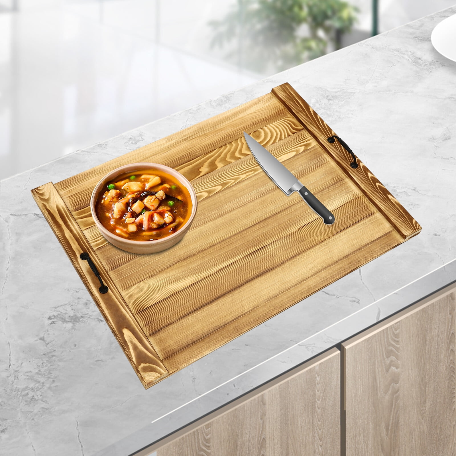 Noodle Board Stove Cover Pine Wood Stove Top Cover fit: Electric Stove Gas Stove