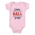thumbnail image 4 of Boys Baby Shirt Short Sleeve Baseball Cartoon Cute Printed Romper Solid Color Bodysuits Clothes Child Clothing Streetwear Dailywear Outwear, 4 of 8