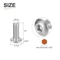 30-Pack 8-32 X 1/2 Inch Button Head Socket Cap Screws - Black Oxide Carbon Steel, Hex Drive Fasteners For Bikes & Auto