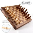 thumbnail image 5 of GSE Games & Sports Expert 10" Magnetic Wooden Chessboard Chess Board Game Set with Chessman Storage Drawers and 32 Chessman for Kids and Adults, 5 of 8