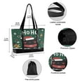 thumbnail image 2 of FORMRS Canvas Laptop Tote Bag for Women with 15.6" Computer Compartments Shoulder Handbag, Christmas Cat, 2 of 7