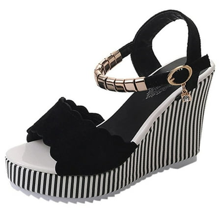 

Fashion Womens Casual Shoes Breathable Wedges Thick Soled Outdoor Leisure Sandals Blue Sandals for Women Dressy Womens Brown Sandals Size 10