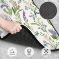 thumbnail image 3 of Yiaed Wisteria Flower Print Carpet Floor Mats for Cars, Auto Accessories Front & Rear Car Floor Mats Car Floor Foot Mat Sets of 4 Pieces, 3 of 7