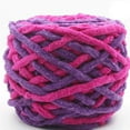 thumbnail image 2 of Colorful Chunky Chenille Yarn,DIY Craft Knit Yarn,Snuggly Chenille Yarn for Knit Sweaters, Blankets, Shoes, Scarves, Clothes Cat Cave, 2 of 2