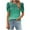 #Green, variant on Xixinqiwan Women Tops Short Sleeves,Womens Summer Tops for 2025 Puffed Sleeves Casual Crew Neck Pleated Tops Blouses Fashion Botton Up Shirts