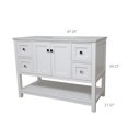thumbnail image 2 of Tribecca 48" 4-Drawer Vanity, White, 2 of 6