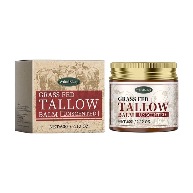 Bálsamo de Sebo de Res 100 % Alimentado con Pasto, Hidratante, 60 G | Ingredientes Naturales | Hidratación Profunda | Favorece La Salud | para Hombres y Mujeres
