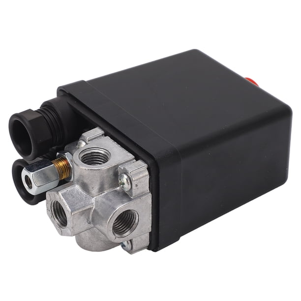 Interruptor De Presión Del Compresor De Aire De 4 Puertos, Interruptor De Presión Del Compresor De Aire De 4 Puertos De Servicio Pesado 20A AC 240V 135 A 175PSI Para Herramientas