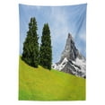 thumbnail image 3 of Ambesonne Nature Tablecloth Rectangular Table Cover, Peaceful Summer Day, 60"x84", Green Blue, 3 of 4