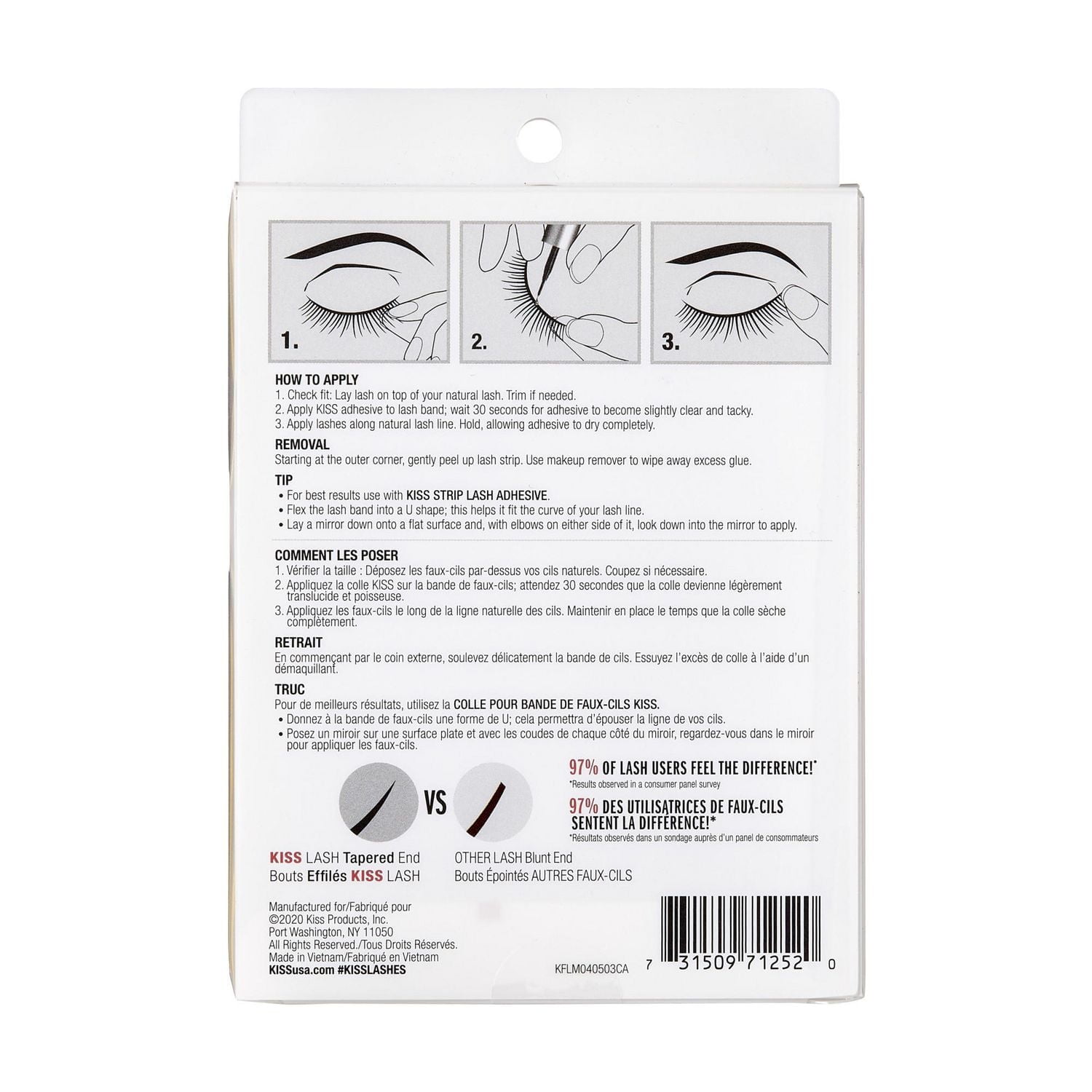 KISS : Aspect si naturel - Multi-emballage Séduction D’audacieux et harmonisés