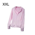thumbnail image 3 of Sonducket Abrigo Ropa de protección solar Sudadera con capucha Chaqueta de protección solar Color sólido Resistente a los rayos Prendas para la parte del cuerpo Rosa XXL, 3 of 6