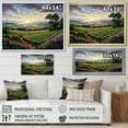 thumbnail image 4 of Designart "Fluid Art Vineyard Charm IV" Vineyard Floater Framed Wall Art Living Room, 4 of 5
